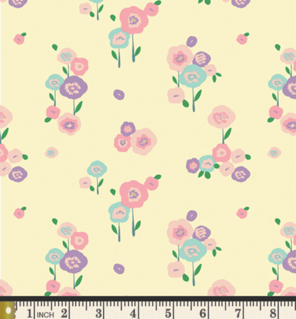 AGF – Cotton Flannel – LullaBee – Sweet Florets – Violet