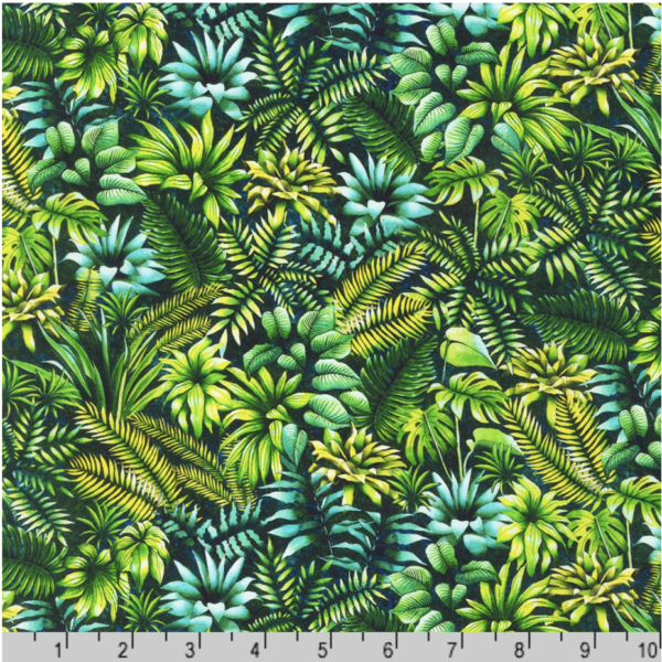 Quilting Cotton – Tropical Canyon - Fronds - Jungle