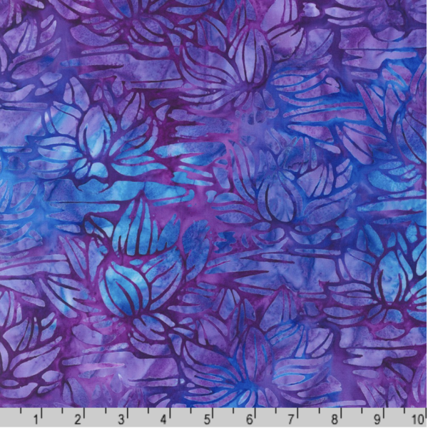 Artisan Cotton Batik - Tranquil Gardens - Lotus - Orchid ...