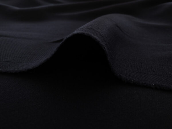 Japanese Designer Deadstock - Venetian Wool Twill Suiting - Navy