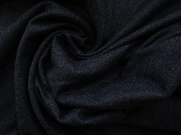 European Designer Deadstock - Wool/Polyester - Navy Fleck