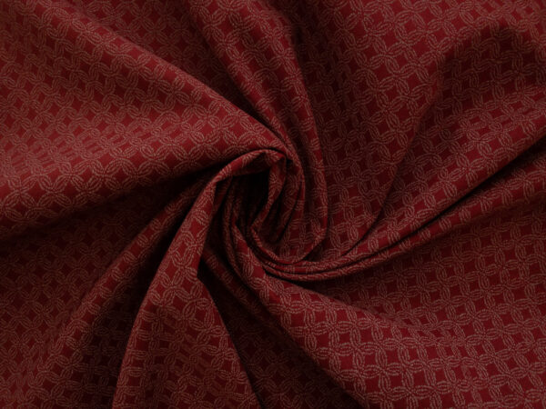 Japanese Cotton Sheeting – Seven Treasures – Red