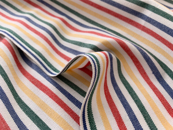 Yarn Dyed Cotton Shirting - Crayon Stripe