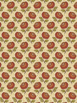 Quilting Cotton – Autumn Woods - Mums - Orange