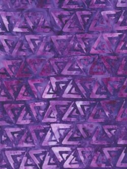 Artisan Cotton Batik - Velocity - Arrows - Purple