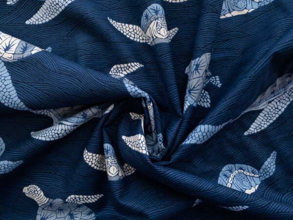 Quilting Cotton - Alexander Henry - Turtle Bay - Indigo