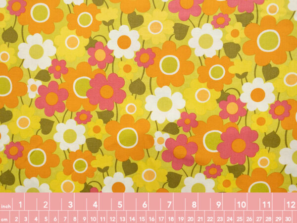 Quilting Cotton - Flower Power - Chartreuse