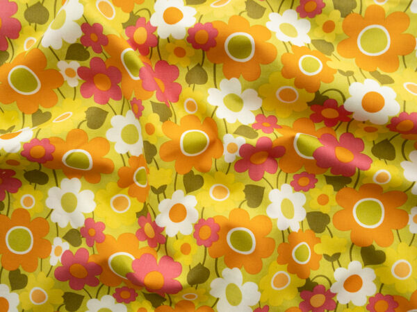 Quilting Cotton - Flower Power - Chartreuse