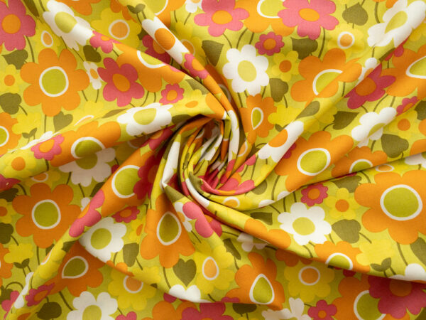 Quilting Cotton - Flower Power - Chartreuse