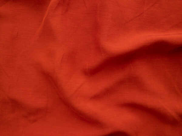 Designer Deadstock - Slubbed Viscose/Linen - Blood Orange