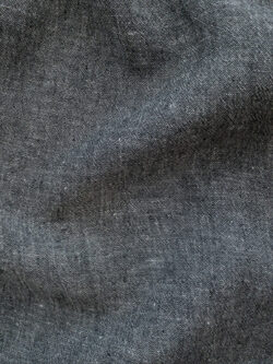 Crinkle Yarn Dyed Linen - Black/White