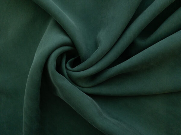 Sandwashed Cupro/Viscose Challis - Forest