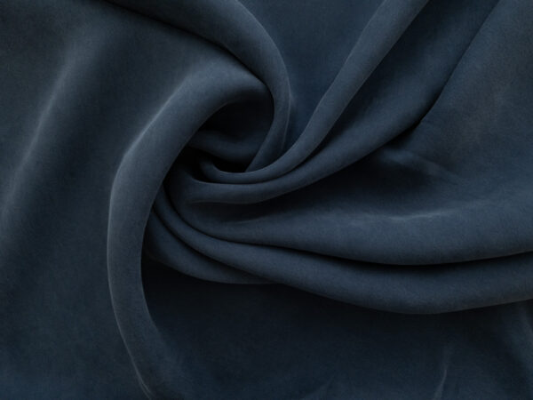 Sandwashed Cupro/Viscose Challis - Denim