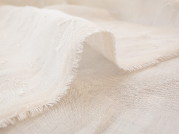 Textured Dobby Linen - Ivory