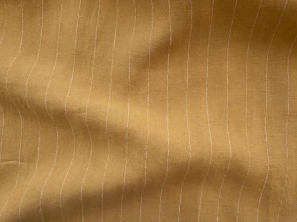 Yarn Dyed Linen - Pinstripe - Ochre