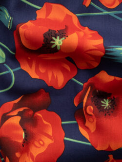 Lady McElroy – Cotton Poplin – Poppy Fields – Navy