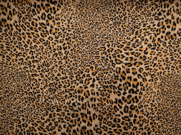 Designer Deadstock - Viscose/Wool Challis - Classic Leopard