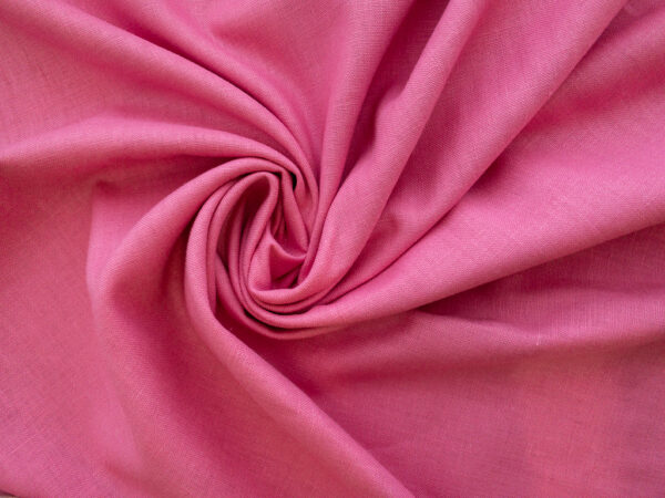 Japanese Designer Deadstock - Linen/Viscose Blend - Solid - Candy Pink