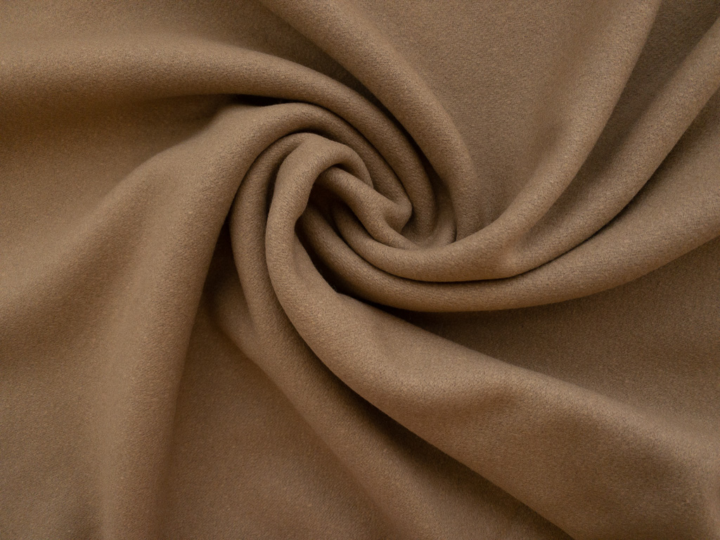 Italian Designer Deadstock – Wool/Polyester/Mohair Coating - Camel