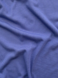 Micromodal/Spandex 2×1 Rib Knit – Harbor Blue