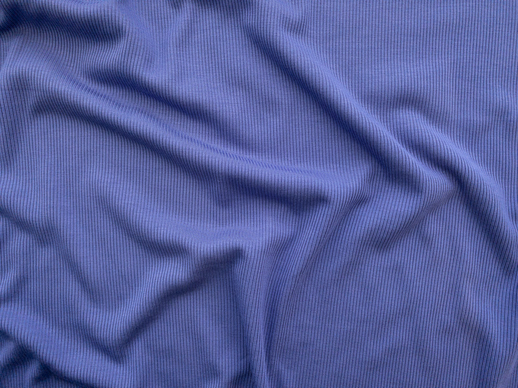 Micromodal/Spandex 2×1 Rib Knit – Harbor Blue - Stonemountain