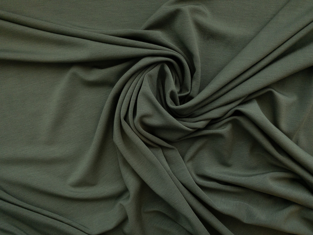 Micromodal/Spandex Jersey – Olive - Stonemountain & Daughter Fabrics