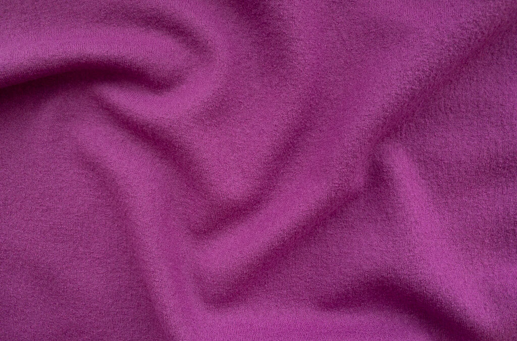 Designer Deadstock – Monica Brushed Boiled Wool – Magenta