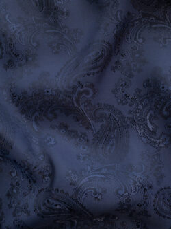 Lady McElroy - Viscose/Acetate Lining - Paisley Jacquard - Ink