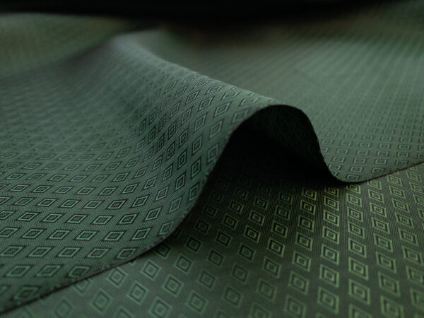 Lady McElroy - Viscose/Acetate Lining - Barleycove Diamonds - Forest Green