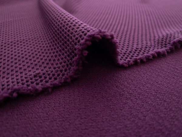 Lady McElroy - Viscose/Polyester/Spandex Textured Knit - Purple