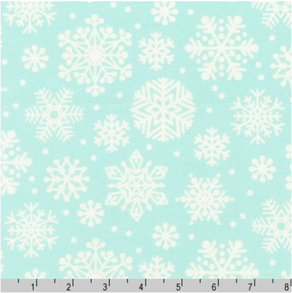 Cotton Flannel - Snow Snuggles - Glacier