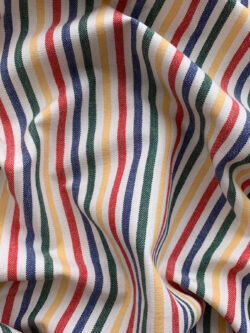 Yarn Dyed Cotton Shirting - Crayon Stripe