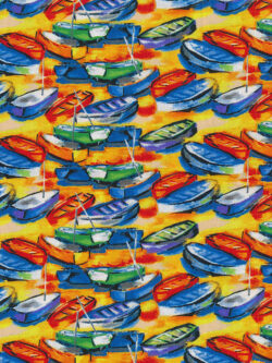 Quilting Cotton - Fishing Boats - Multi