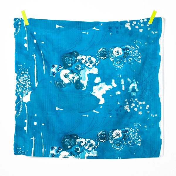 Nani Iro – Organic Cotton Double Gauze – Komorebi – Bright Blue