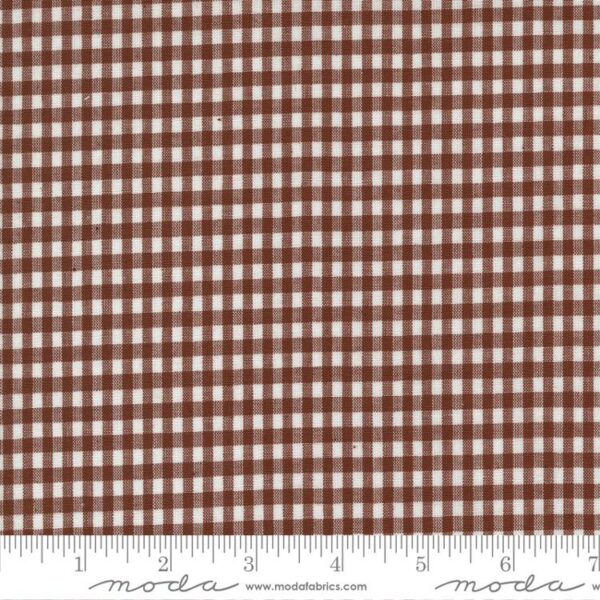 Vista Wovens Cotton - Gingham - Rust