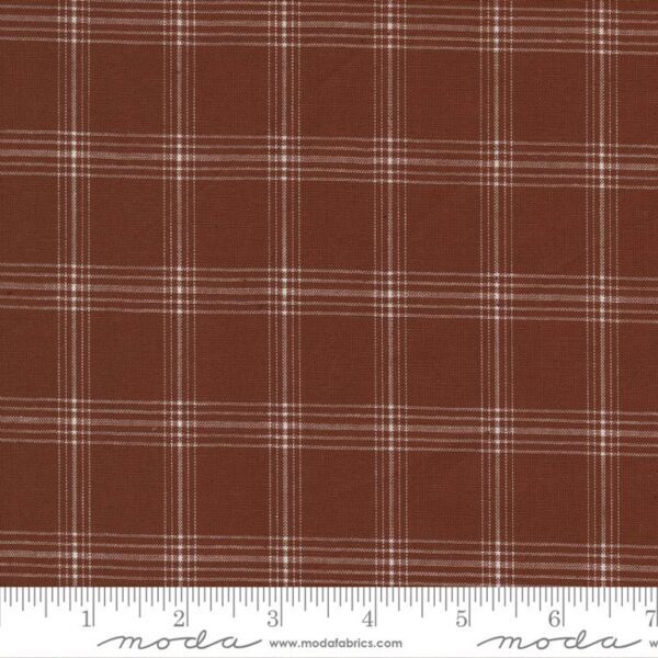 Vista Wovens Cotton - Plaid - Rust