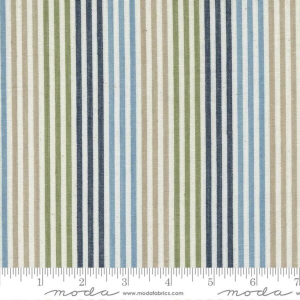 Vista Wovens Cotton - Vertical Stripe - Blue Multi