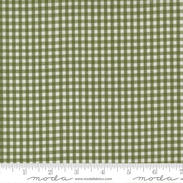 Vista Wovens Cotton - Gingham - Celadon