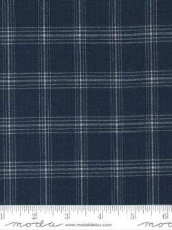 Vista Wovens Cotton - Plaid - Indigo