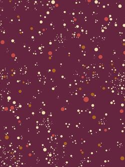 Quilting Cotton – Natale - Snowfall Dots - Nero d'Avola