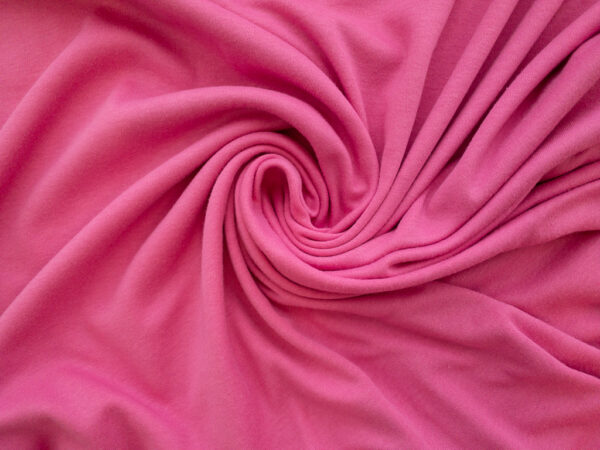 European Designer Deadstock - Organic Cotton Jersey - Candy Pink