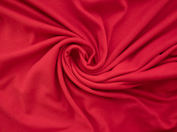 European Designer Deadstock - Organic Cotton Jersey - Red