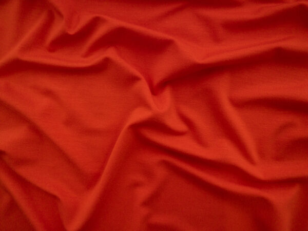 Designer Deadstock - Tencel/Spandex Jersey – Red Orange