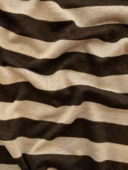 Lady McElroy - Viscose/Lurex Jersey - Brown/Gold Stripe