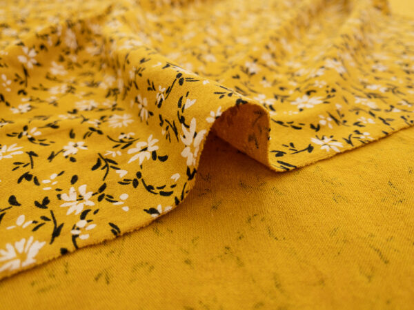 Lady McElroy - Viscose Jersey - Petite Fleur - Mustard