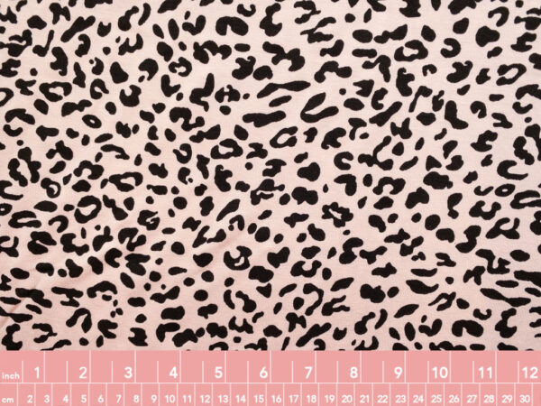 European Designer Deadstock – Viscose/Spandex Jersey – Animal Print - Blush