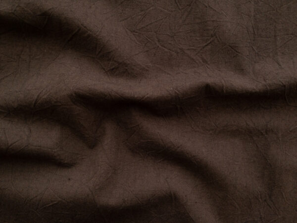 Japanese Cotton/Linen Crinkle Canvas - Espresso