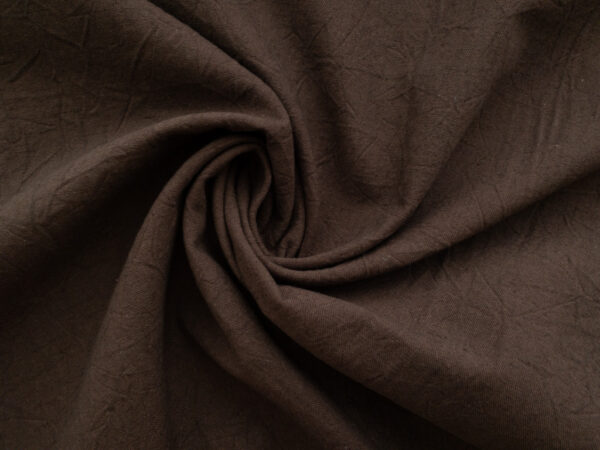 Japanese Cotton/Linen Crinkle Canvas - Espresso