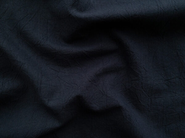 Japanese Cotton/Linen Crinkle Canvas - Navy