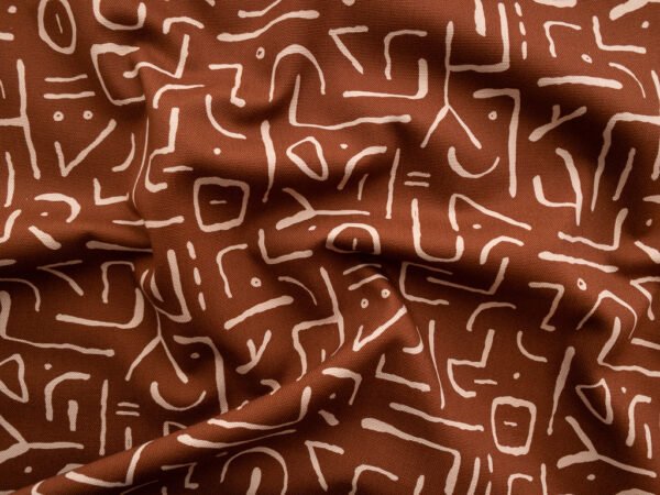 Cloud 9 – Organic Cotton Canvas – Impromptu - Secret Code - Rust